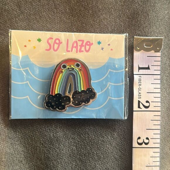 RAINBOW Pride Enamel Pin Badge by So Lazo NEW - Picture 4 of 5